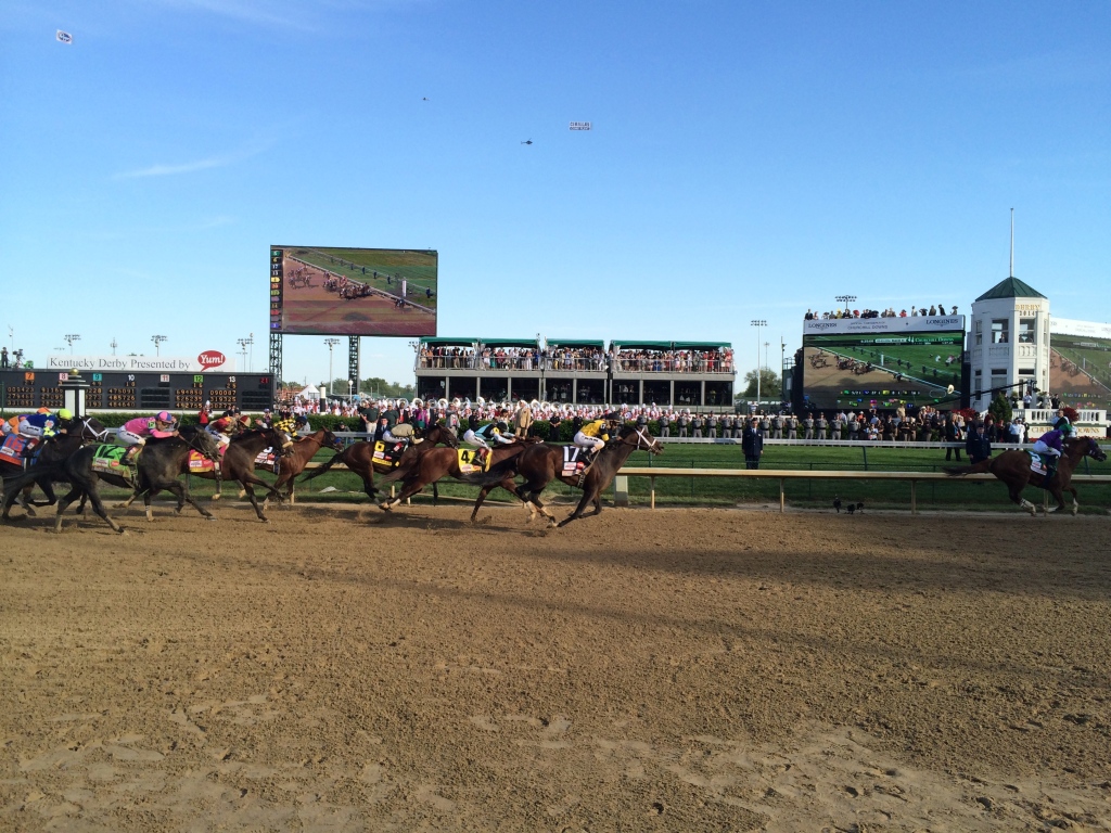 My view of the 2014 Kentucky Derby- best spot in the house