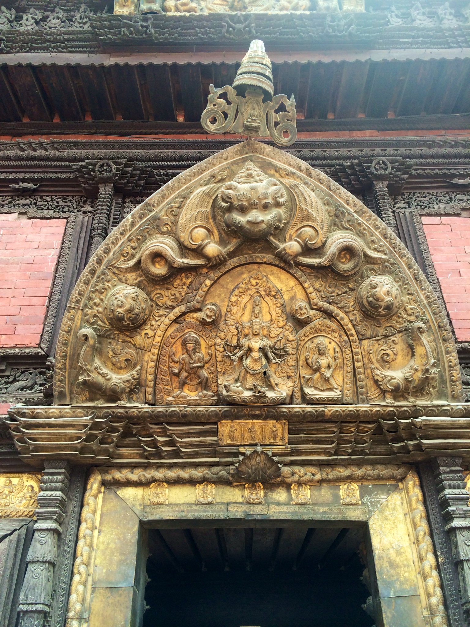 Golden gate in Patan Durbar Square