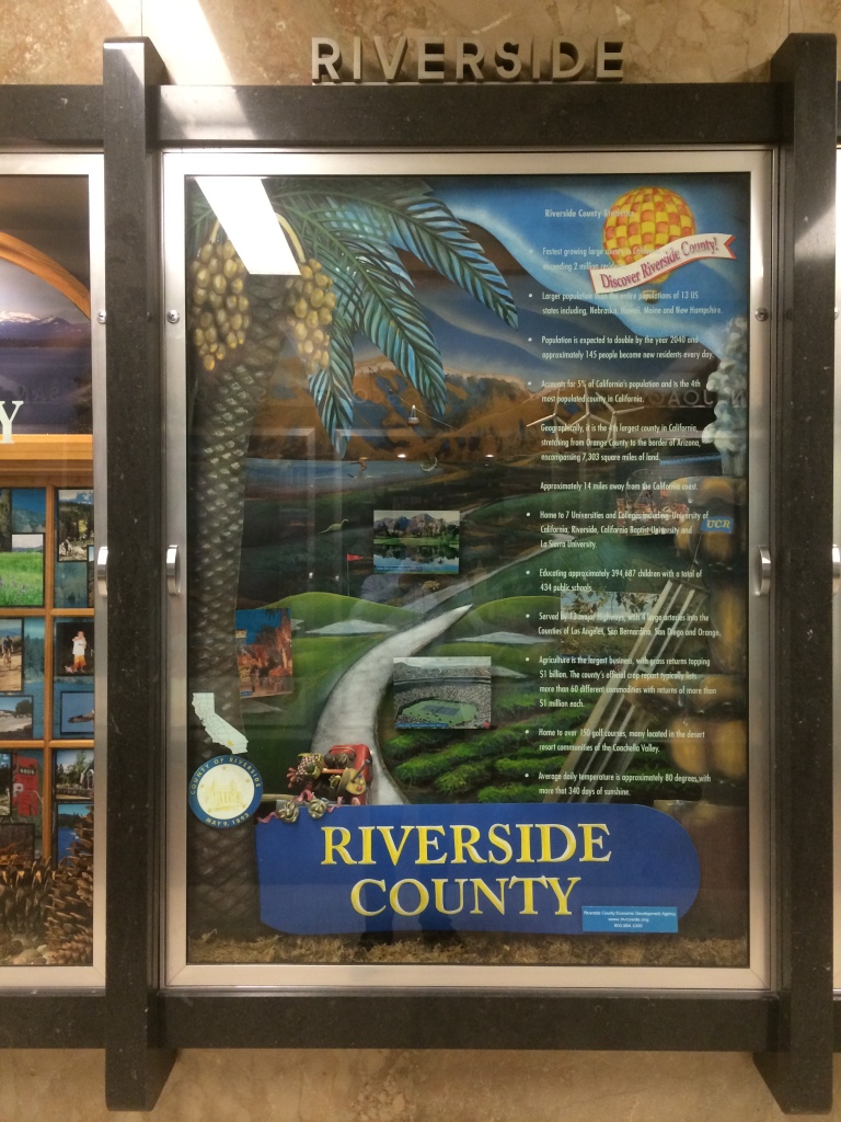 Riverside County's exhibit in the capitol